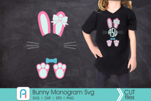 Bunny Monogram Vector Graphics for Creative and Practical Use