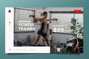 Mastering Gym Training Web Header PSD and AI for Professional Design