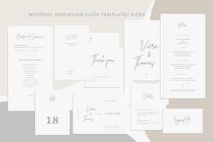 Viera Wedding Invitation Suite: A Minimalist Design for Modern Celebrations