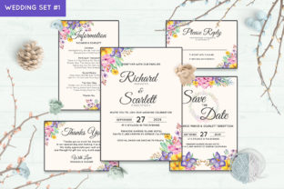 Wedding Invitation Set 1 Floral Style: A Versatile Digital Design Solution